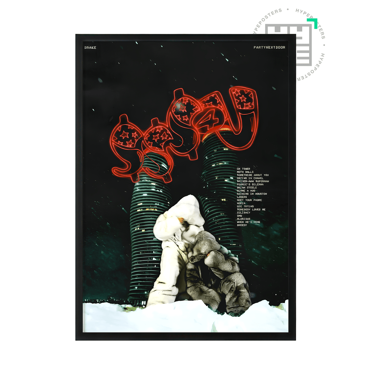 Drake $ome $exy $ongs 4 U Poster - Posters, Prints & Wall Art | HYPE Posters