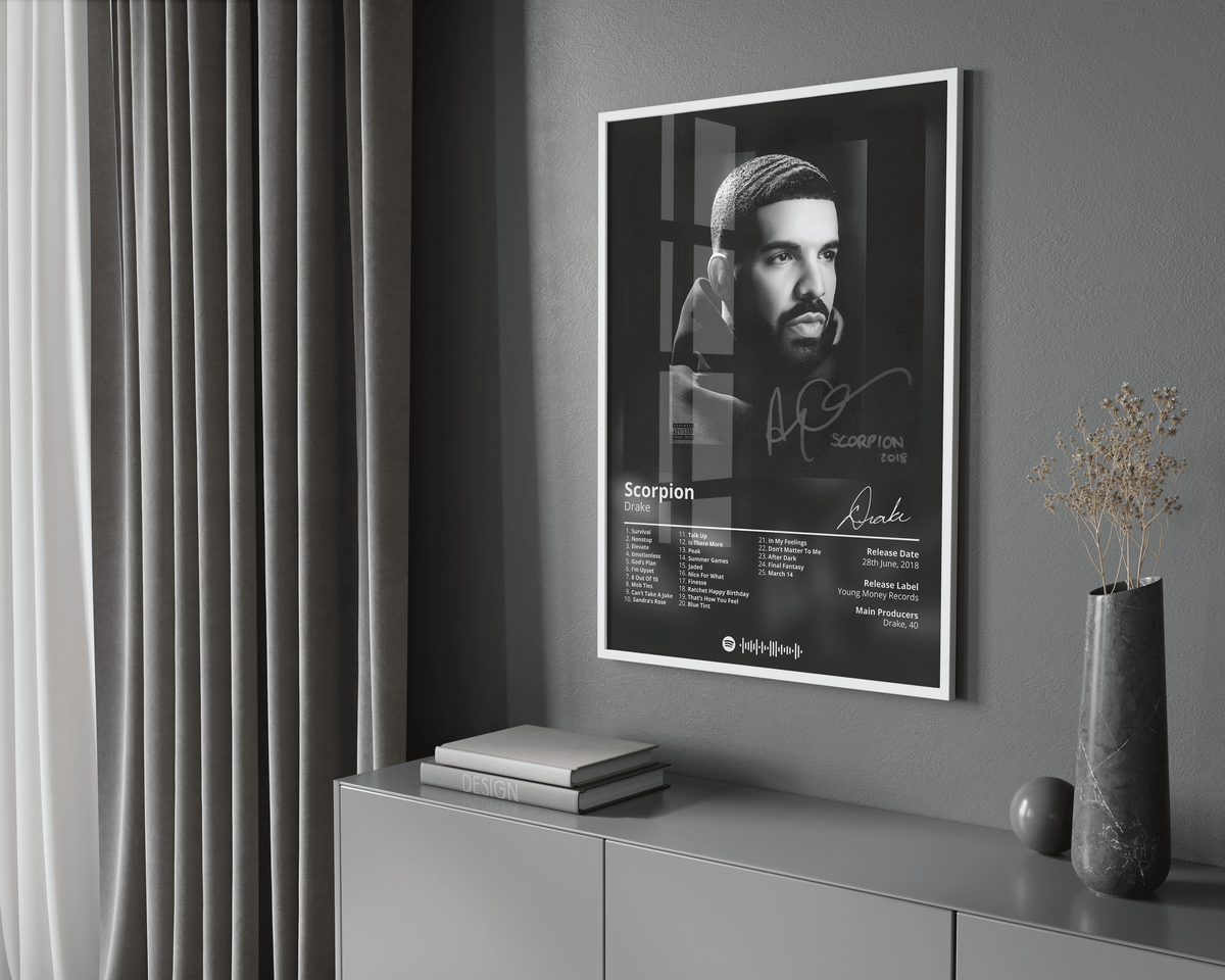 Drake 'Scorpion' Album Poster - Posters, Prints & Wall Art | HYPE Posters
