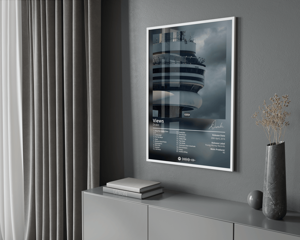 Drake 'Views' Album Poster - Posters, Prints & Wall Art | HYPE Posters