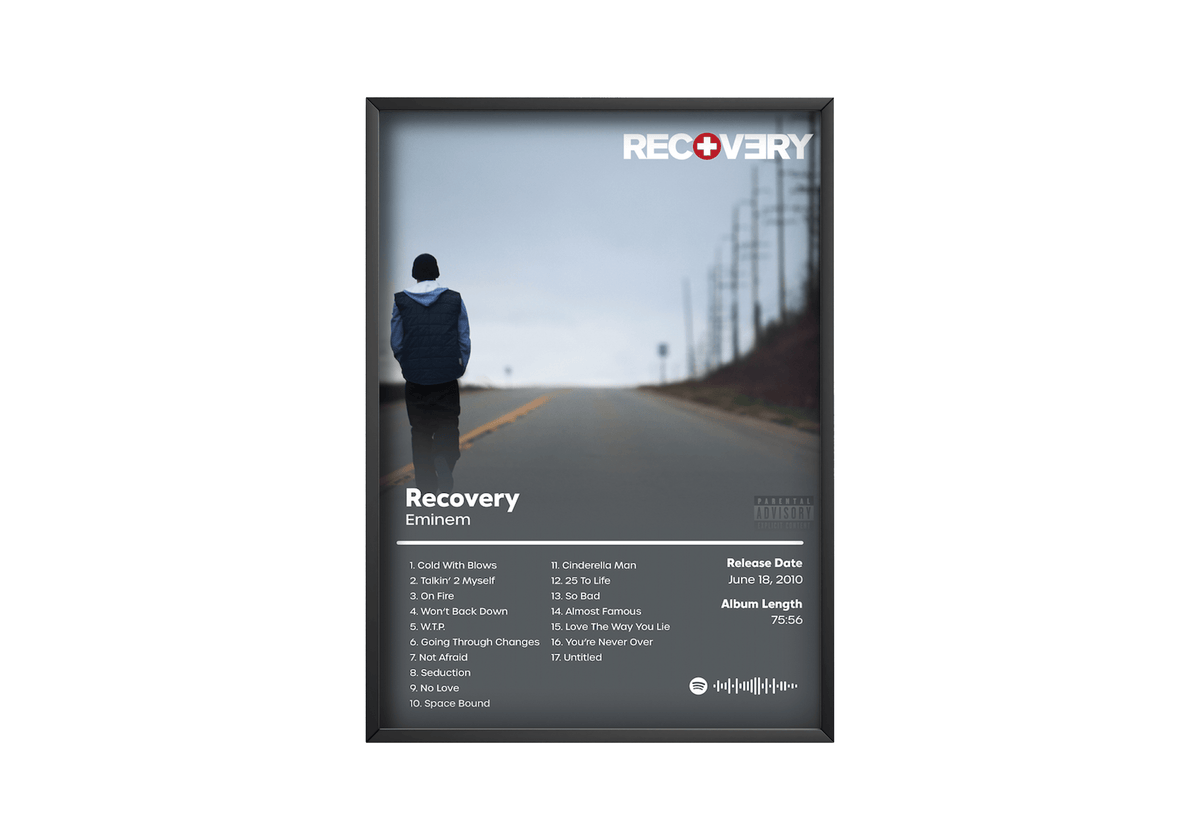 Eminem 'Recovery' Album Poster - Posters, Prints & Wall Art | HYPE Posters