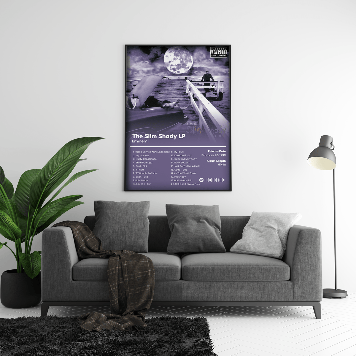 Eminem 'The Slim Shady LP' Album Poster - Posters, Prints & Wall Art | HYPE Posters
