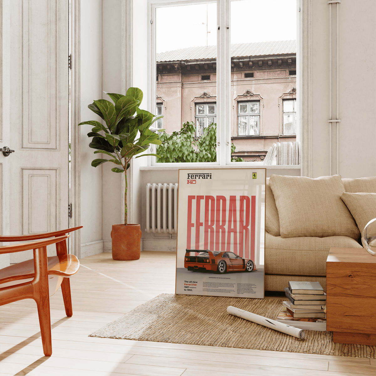 Ferrari F40 Classic Series Poster - Posters, Prints & Wall Art | HYPE Posters
