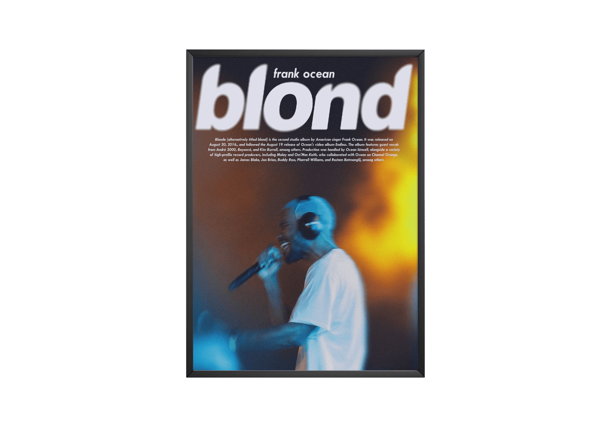 Frank Ocean 'Blond' Blurred Poster - Posters, Prints & Wall Art | HYPE Posters
