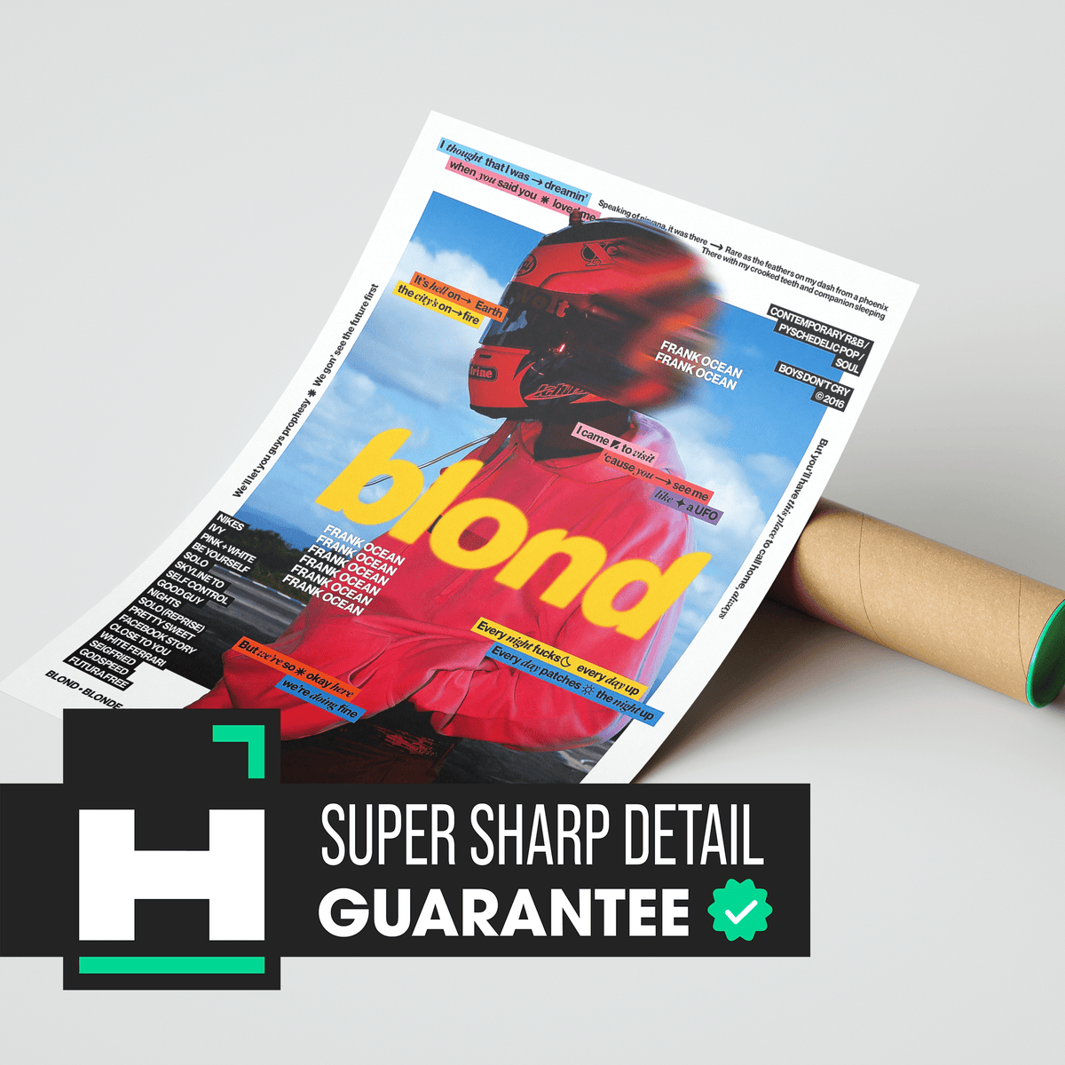 Frank Ocean Blond Poster - Posters, Prints & Wall Art | HYPE Posters