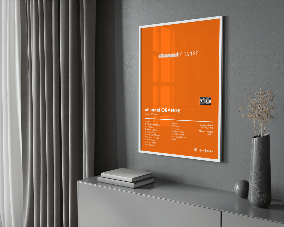 Frank Ocean 'Channel ORANGE' Album Poster - Posters, Prints & Wall Art | HYPE Posters