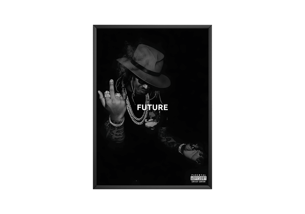 Future B&W Poster - Posters, Prints & Wall Art | HYPE Posters