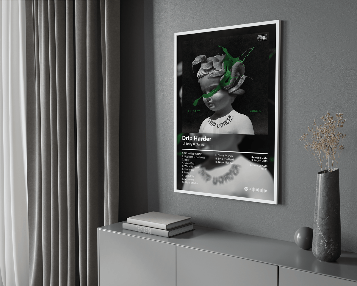 Gunna 'Drip Harder' Album Poster - Posters, Prints & Wall Art | HYPE Posters