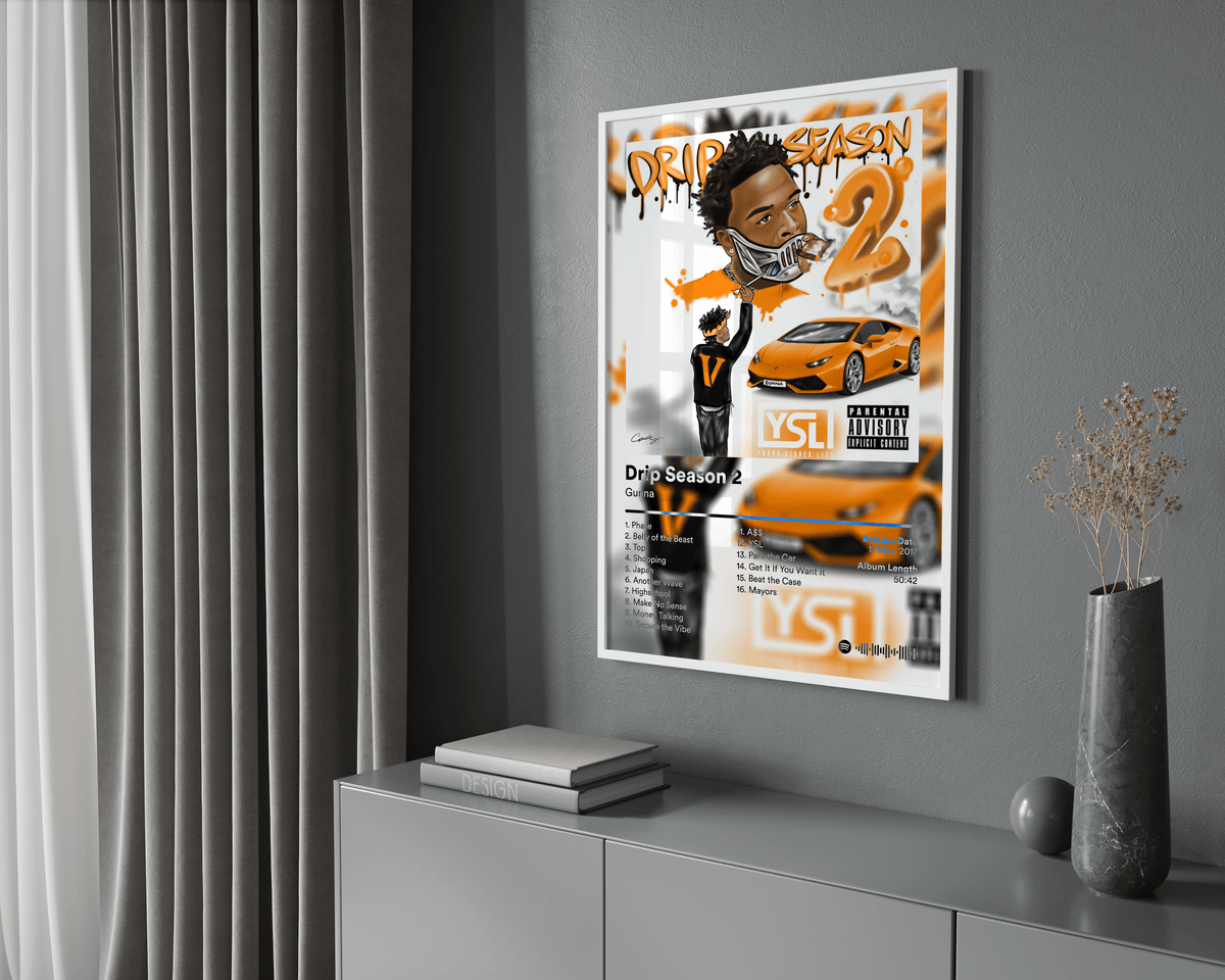 Gunna 'Drip Season 2' Album Poster - Posters, Prints & Wall Art | HYPE Posters