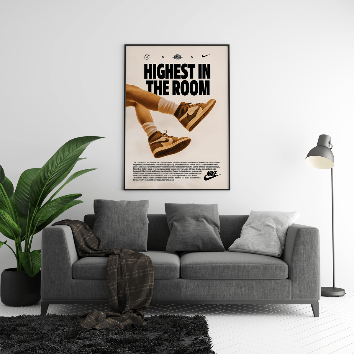 Highest In The Room Jordans Poster - Posters, Prints & Wall Art | HYPE Posters