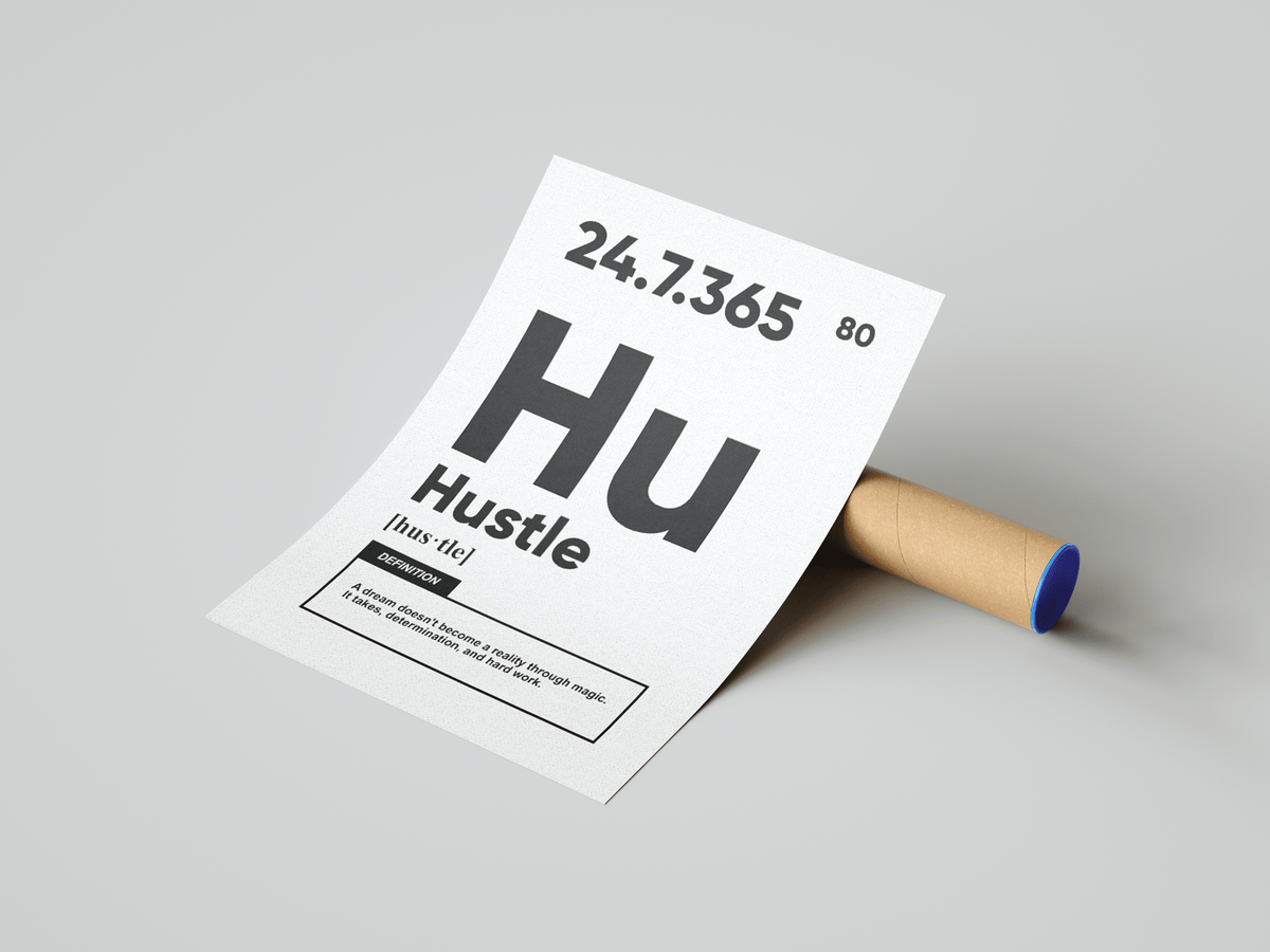 Hustle Definition Poster - Posters, Prints & Wall Art | HYPE Posters
