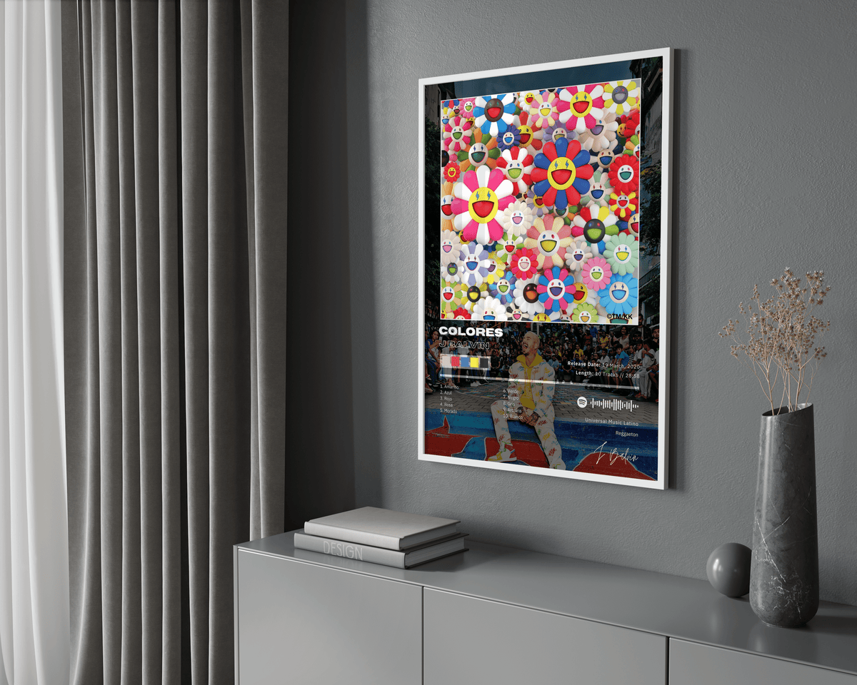 J Balvin 'Colores' Album Poster - Posters, Prints & Wall Art | HYPE Posters