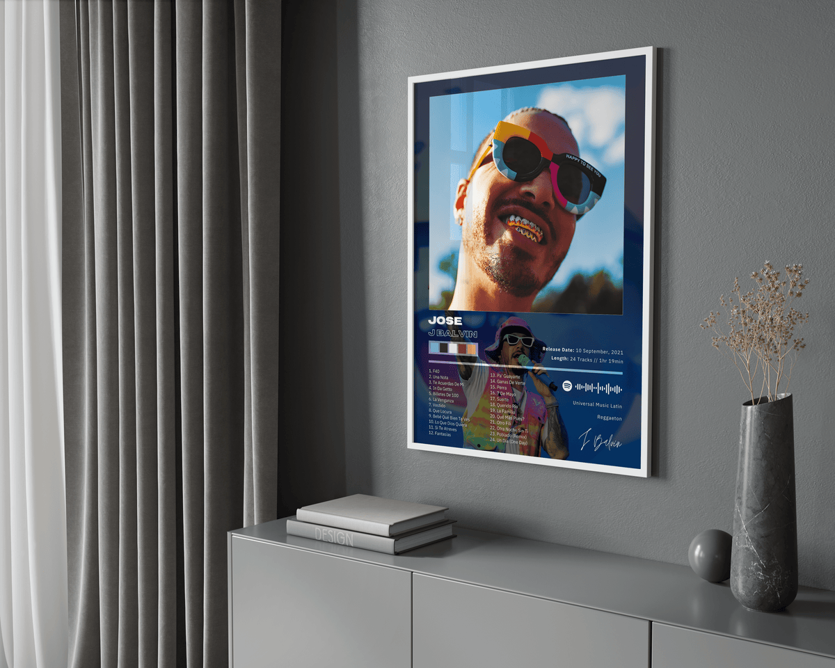 J Balvin 'JOSE' Album Poster - Posters, Prints & Wall Art | HYPE Posters