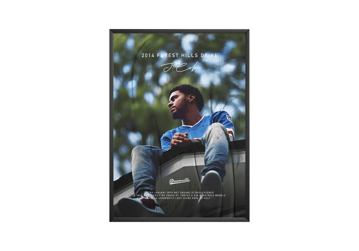 J Cole '2014 Forest Hills Drive' Poster - Posters, Prints & Wall Art | HYPE Posters