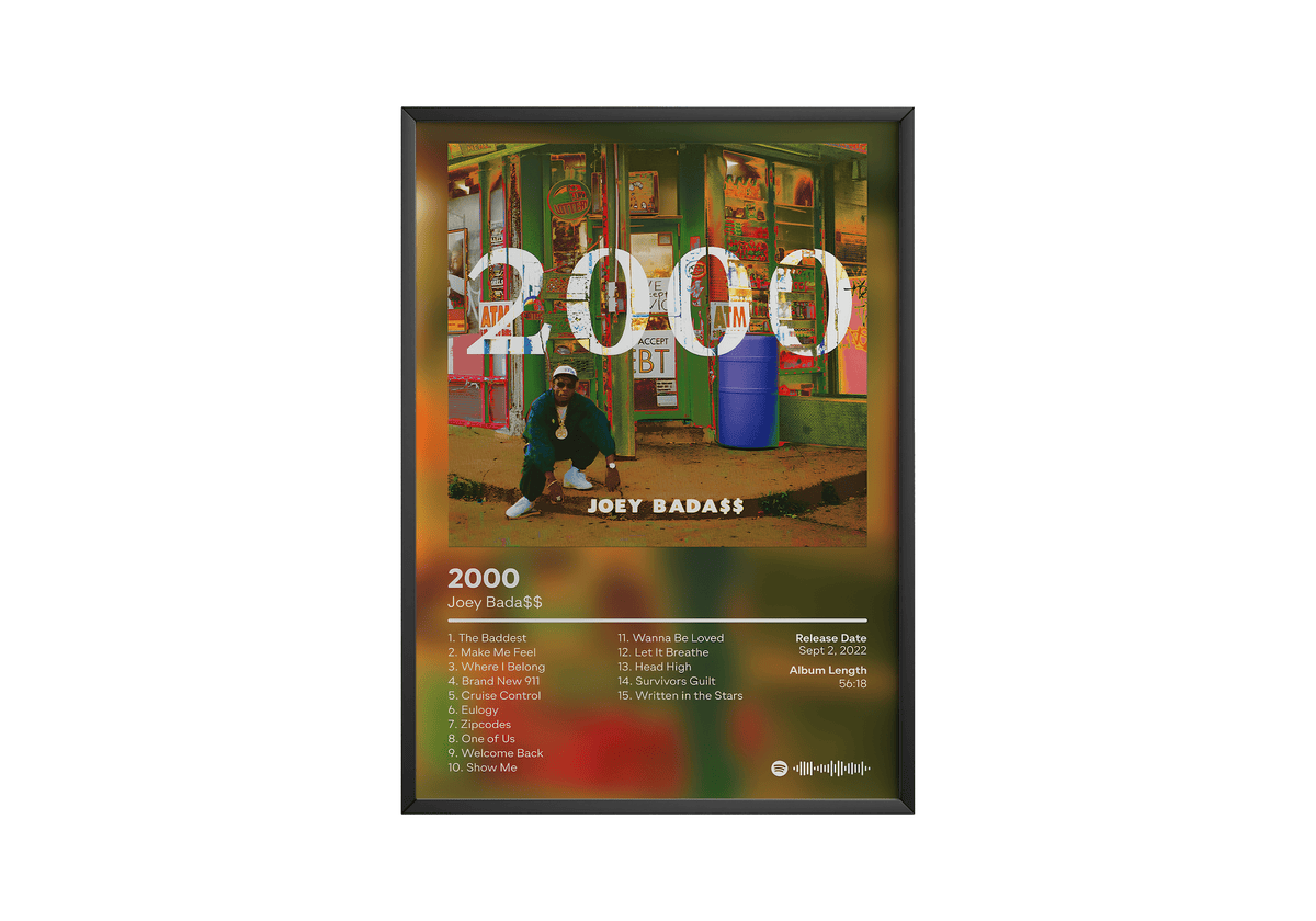 Joey Bada$$ '2000' Album Poster - Posters, Prints & Wall Art | HYPE Posters