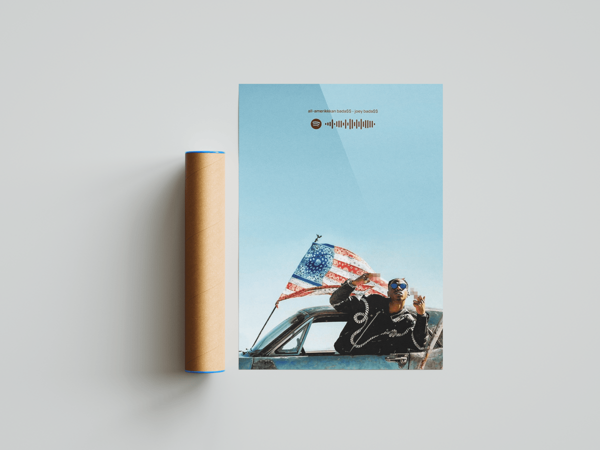 Joey Bada$$ 'All Amerikkkan' Spotify Poster - Posters, Prints & Wall Art | HYPE Posters