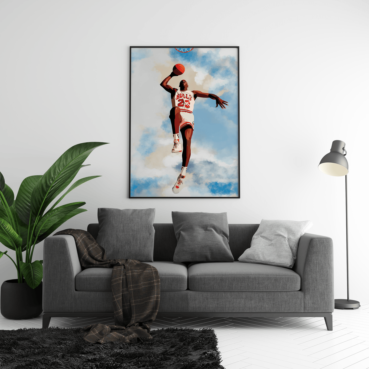 Jordan Bulls Fly Poster - Posters, Prints & Wall Art | HYPE Posters