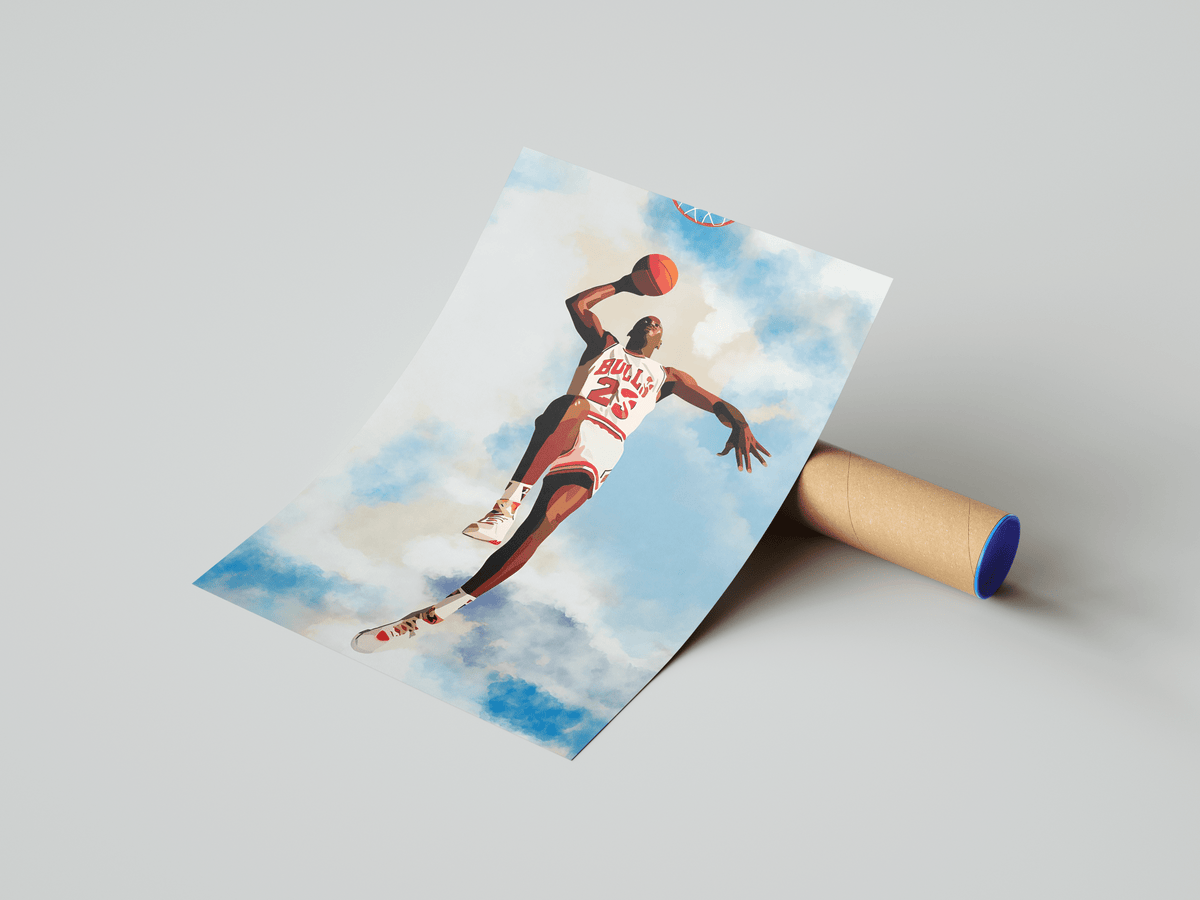 Jordan Bulls Fly Poster - Posters, Prints & Wall Art | HYPE Posters