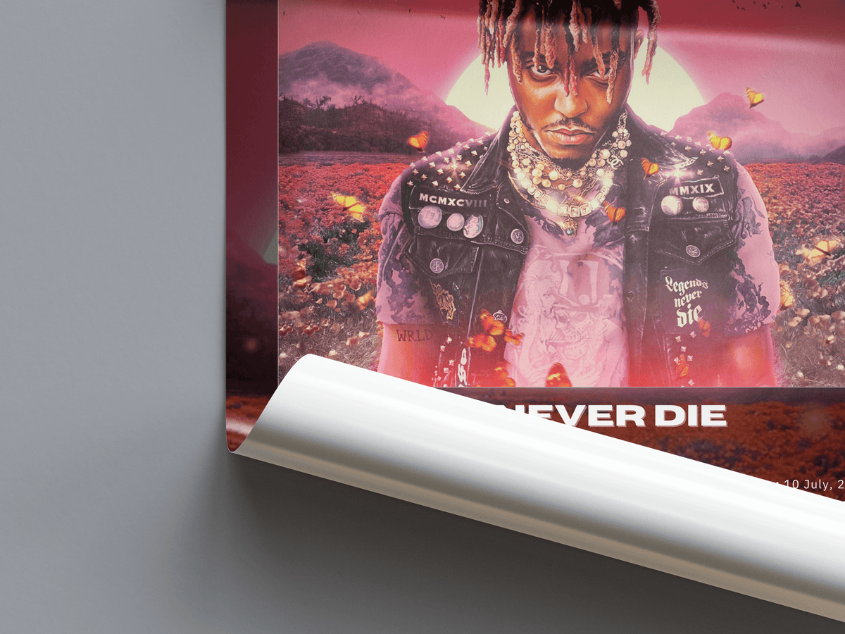Juice WRLD 'Legends Never Die' Album Poster - Posters, Prints & Wall Art | HYPE Posters