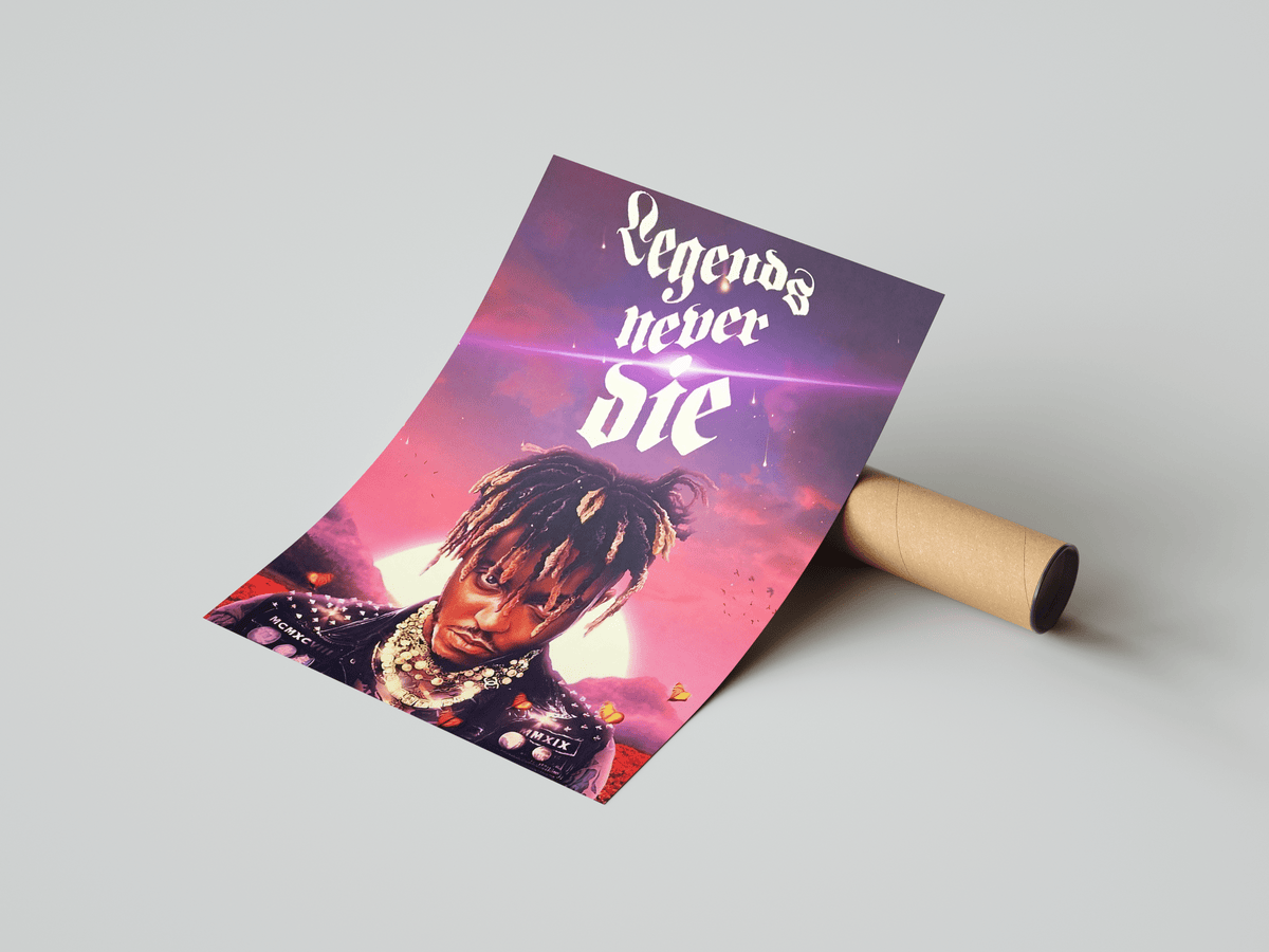 Juice WRLD 'Legends Never Die' V2 Poster - Posters, Prints & Wall Art | HYPE Posters