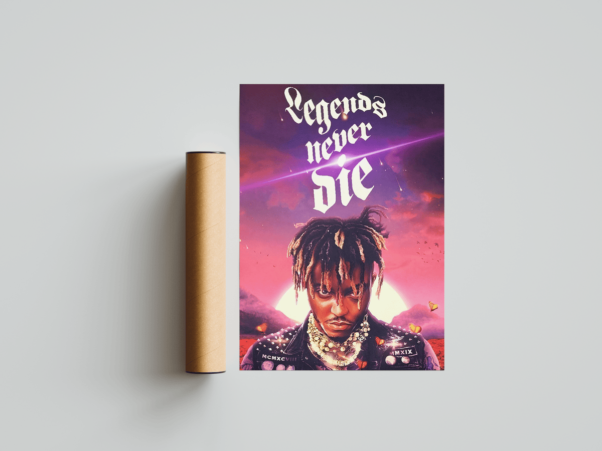 Juice WRLD 'Legends Never Die' V2 Poster - Posters, Prints & Wall Art | HYPE Posters