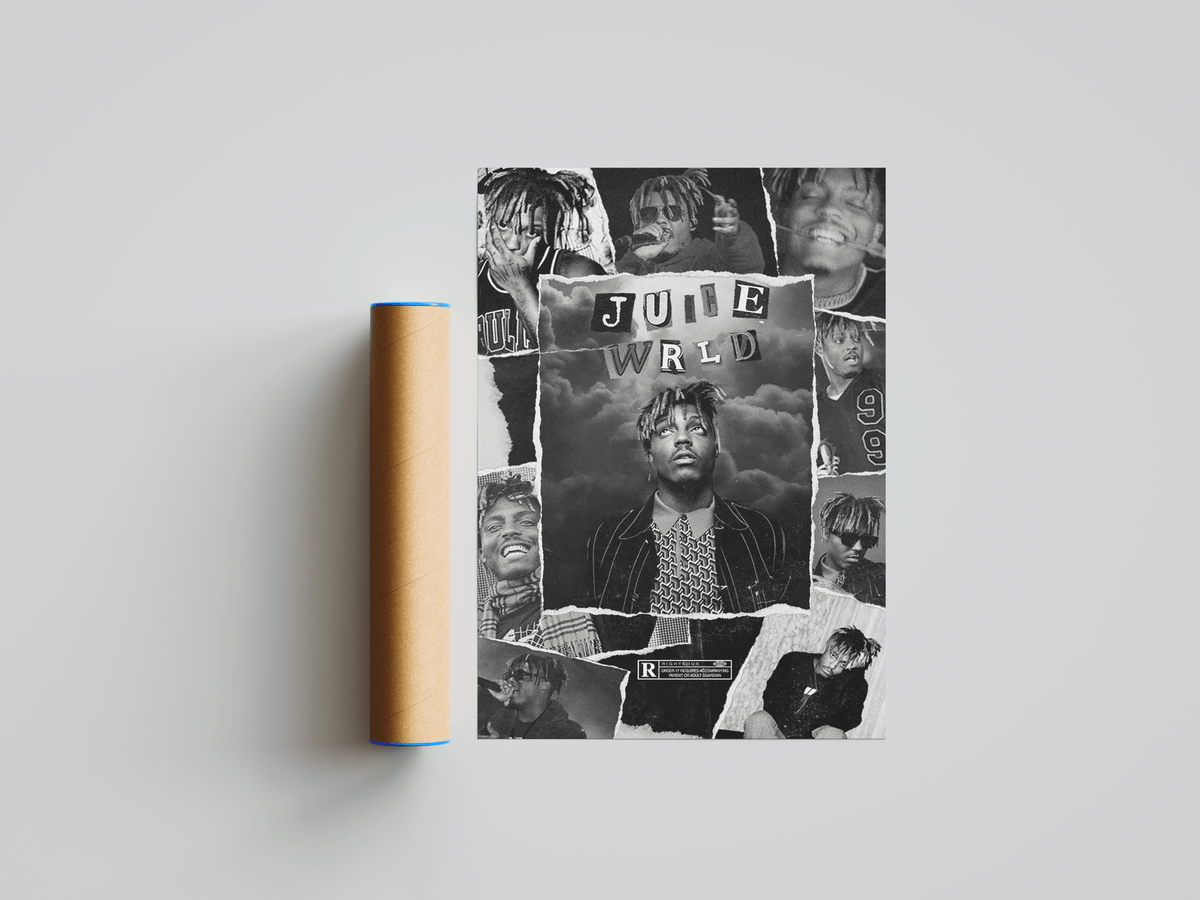 Juice WRLD 'Montage' Poster - Posters, Prints & Wall Art | HYPE Posters