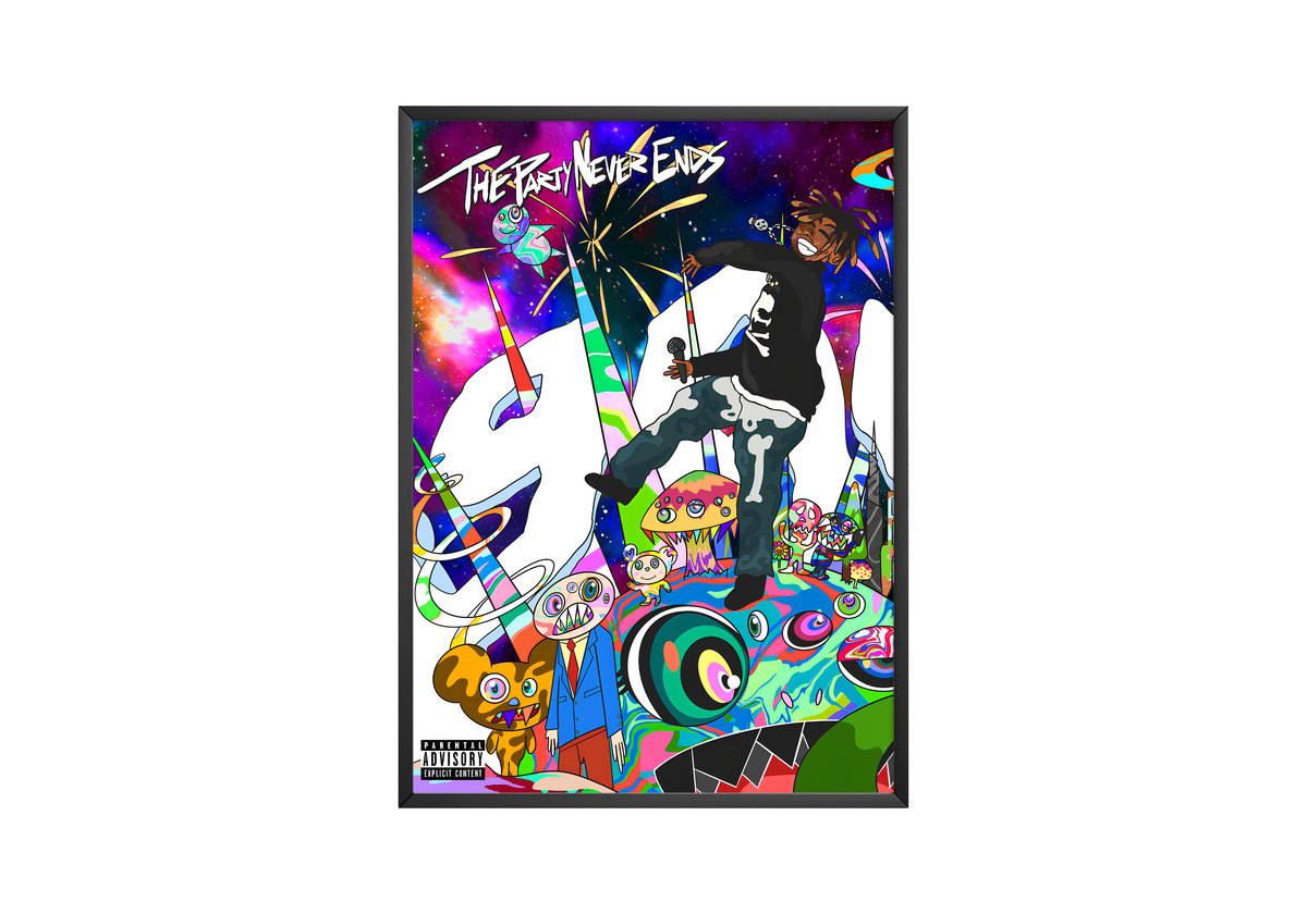 Juice WRLD 'The Party Never Ends' Poster - Posters, Prints & Wall Art | HYPE Posters