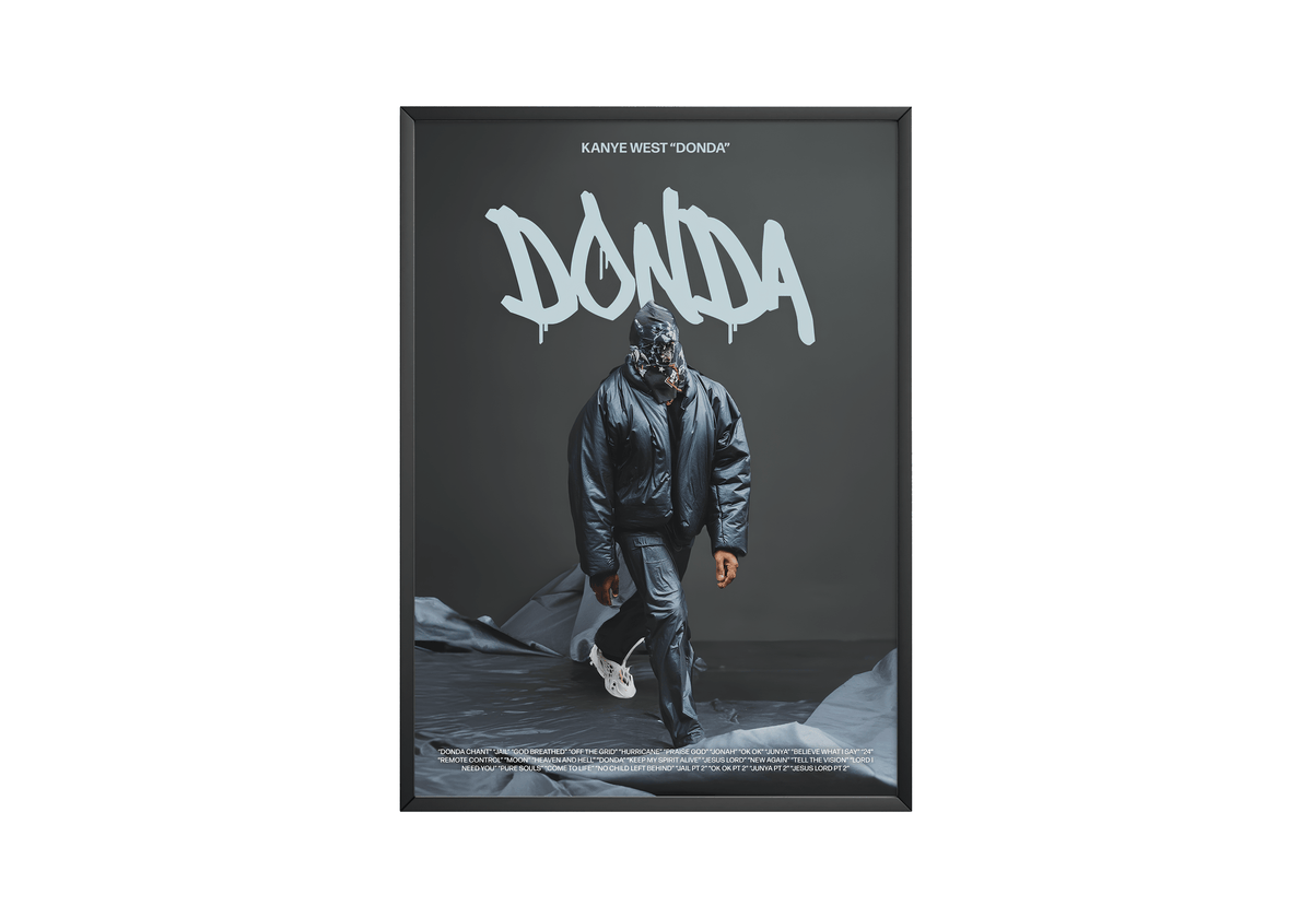 Kanye West 'DONDA' Masked Poster - Posters, Prints & Wall Art | HYPE Posters