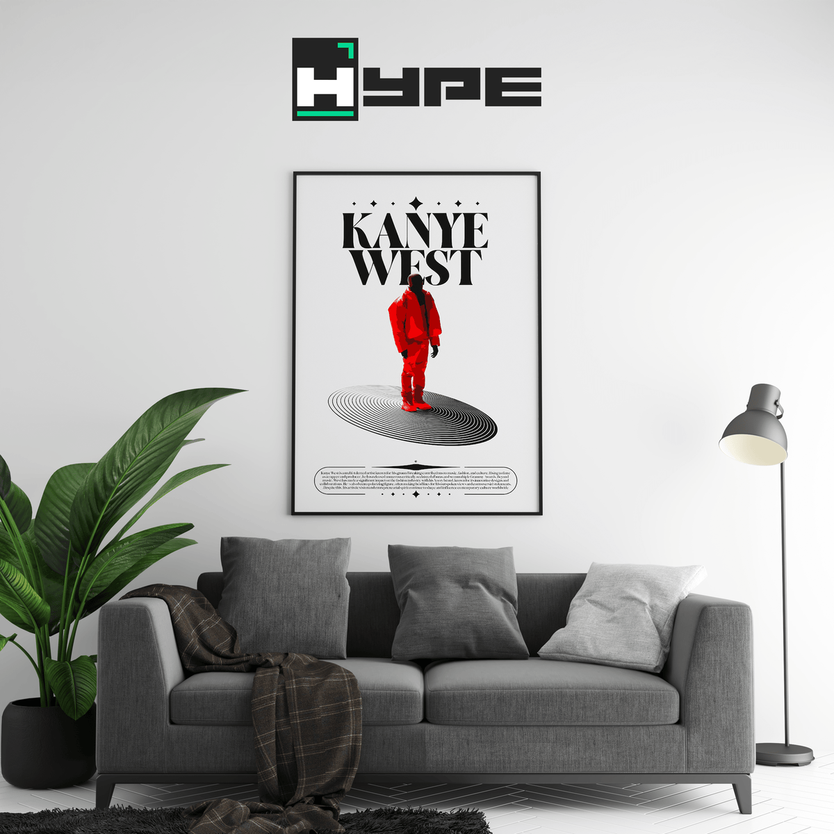Kanye West Feature Poster - Posters, Prints & Wall Art | HYPE Posters