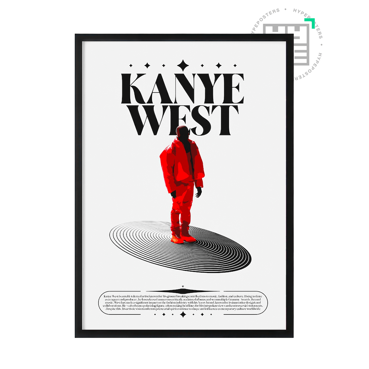 Kanye West Feature Poster - Posters, Prints & Wall Art | HYPE Posters