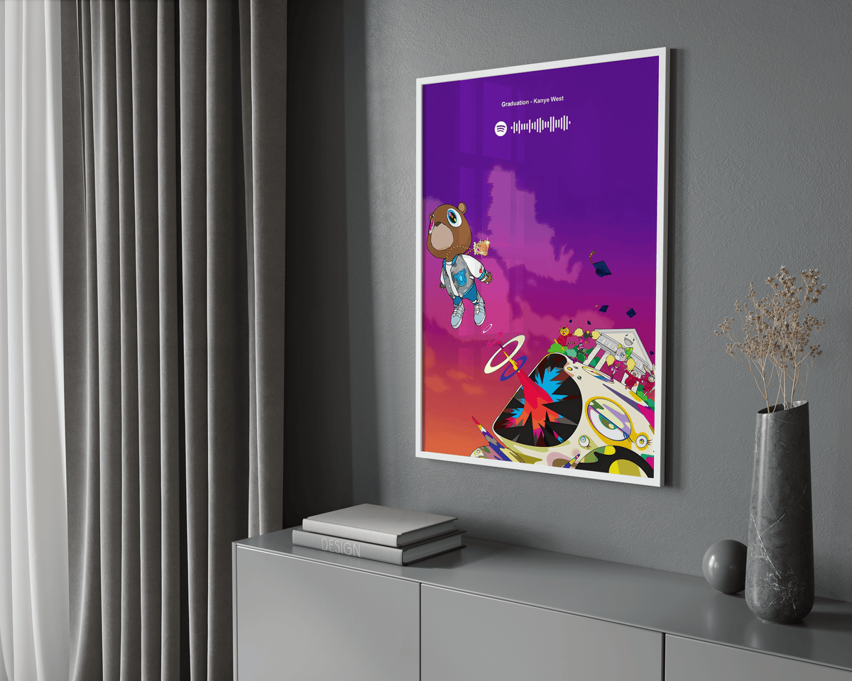 Kanye West 'Graduation' Spotify Poster - Posters, Prints & Wall Art | HYPE Posters