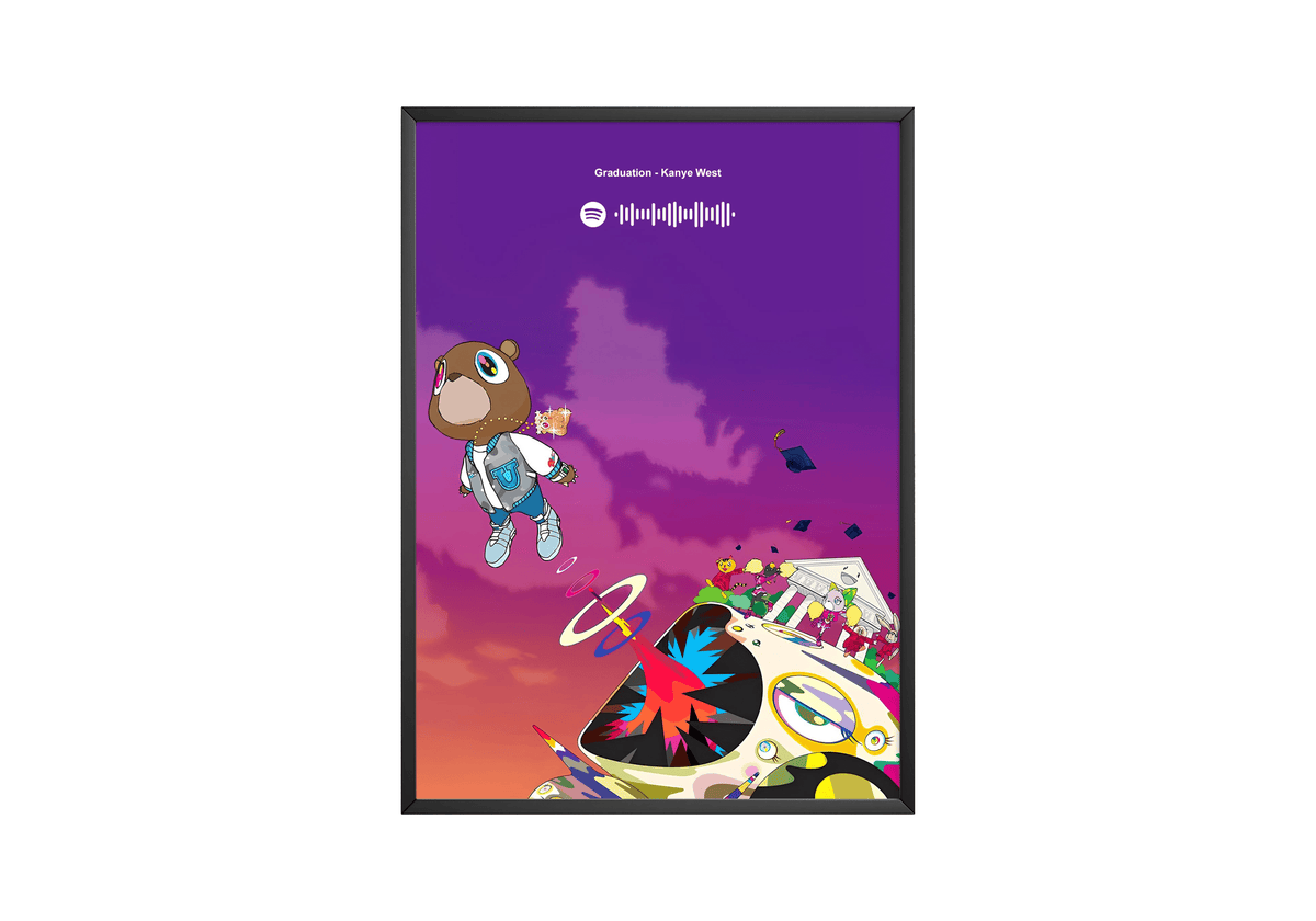 Kanye West 'Graduation' Spotify Poster - Posters, Prints & Wall Art | HYPE Posters