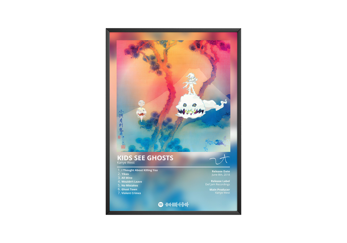 Kanye West 'Kids See Ghosts' Album Poster - Posters, Prints & Wall Art | HYPE Posters