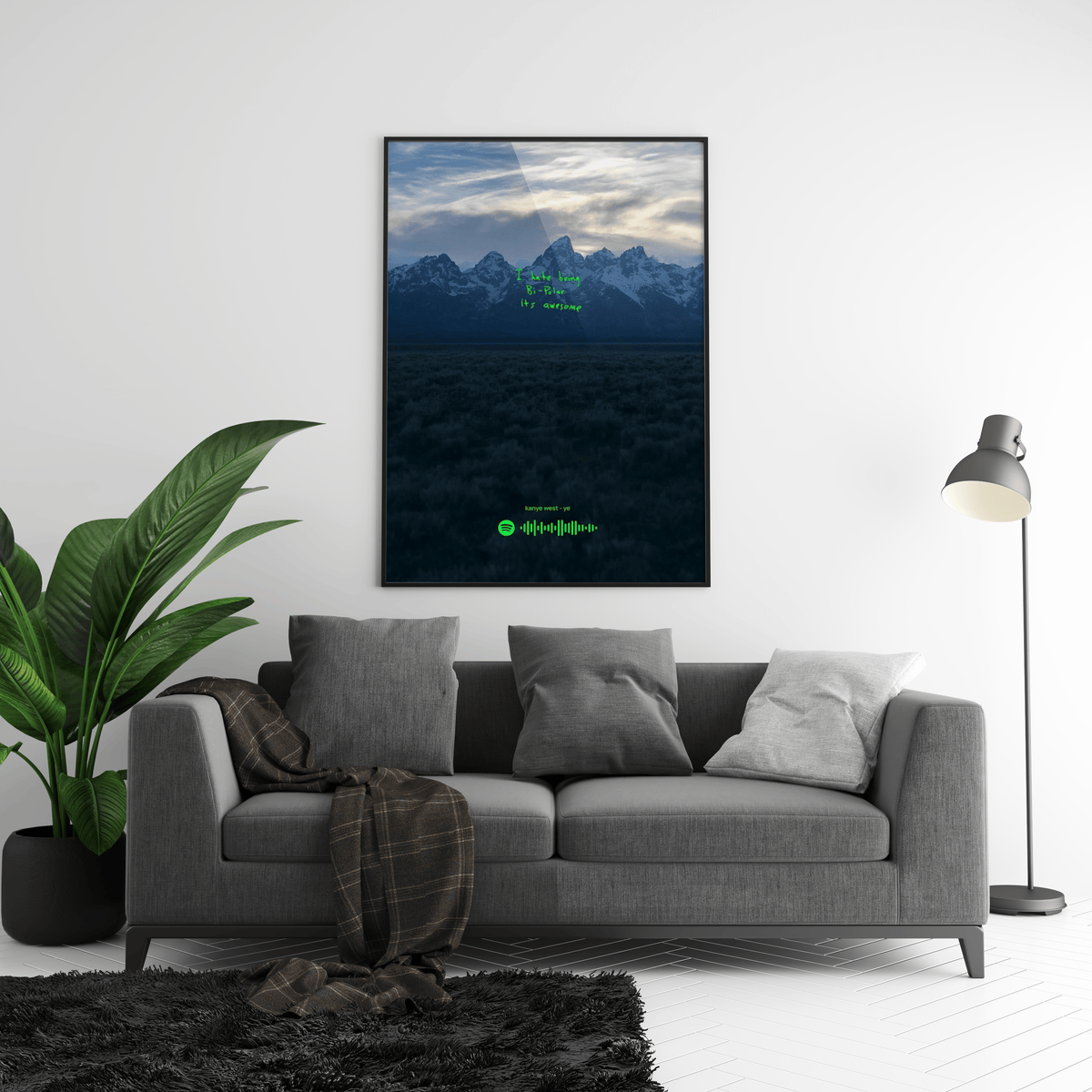 Kanye West 'Ye' Spotify Poster - Posters, Prints & Wall Art | HYPE Posters