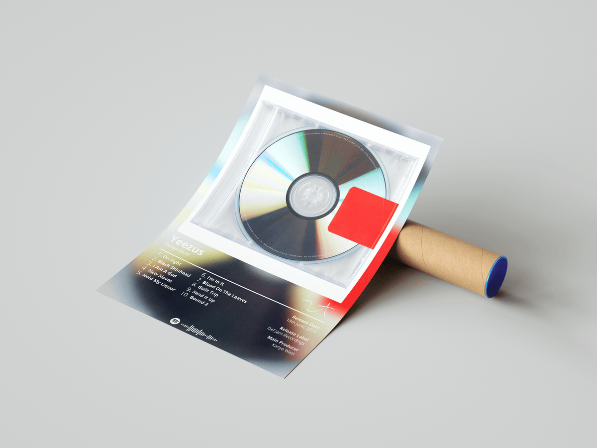 Kanye West 'Yeezus' Album Poster - Posters, Prints & Wall Art | HYPE Posters