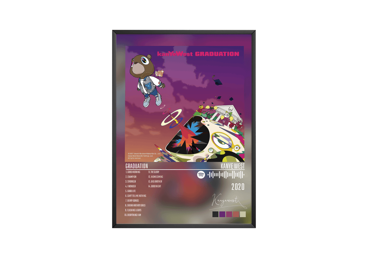 Kayne West - Graduation - Posters, Prints & Wall Art | HYPE Posters