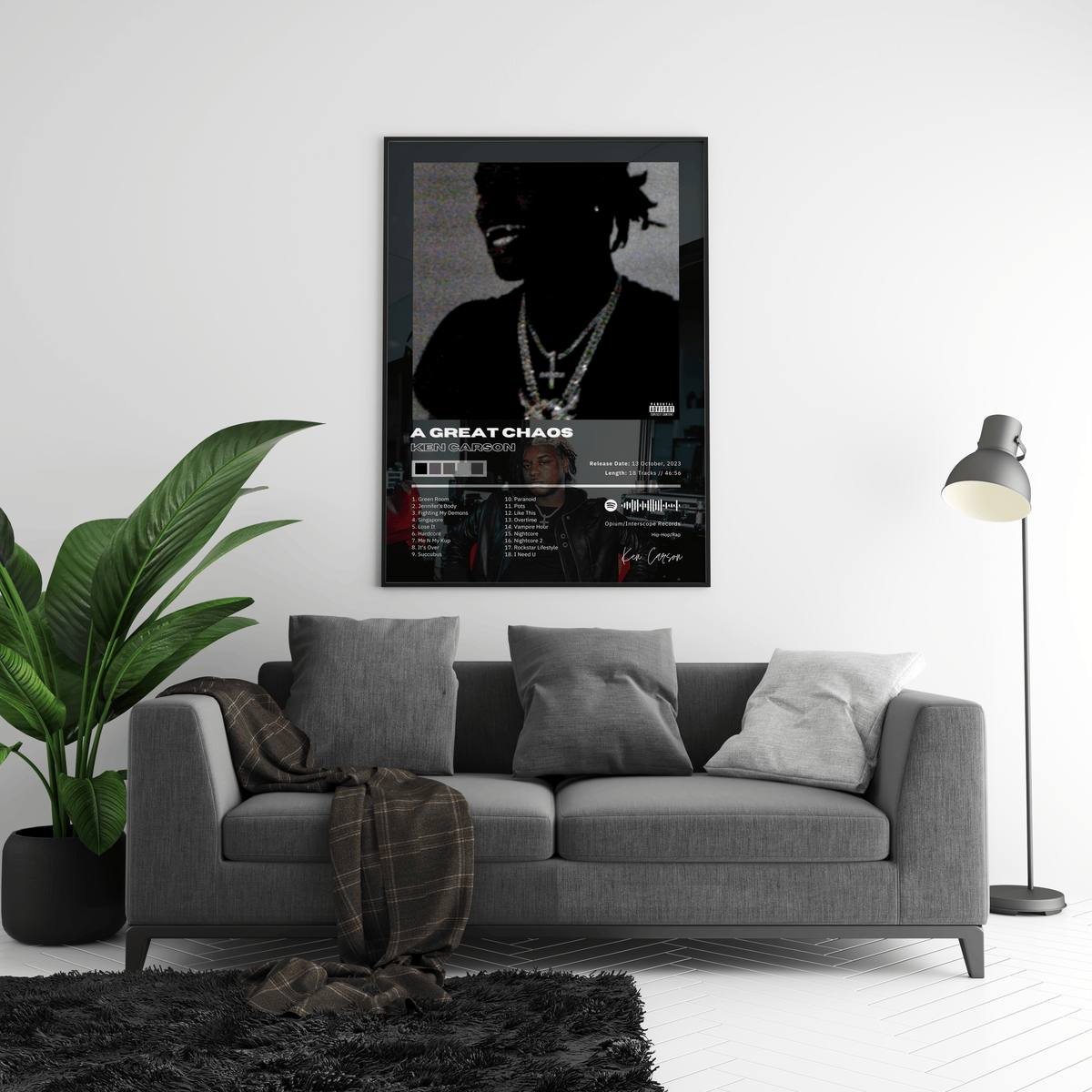 Ken Carson 'A Great Chaos' Album Poster - Posters, Prints & Wall Art | HYPE Posters