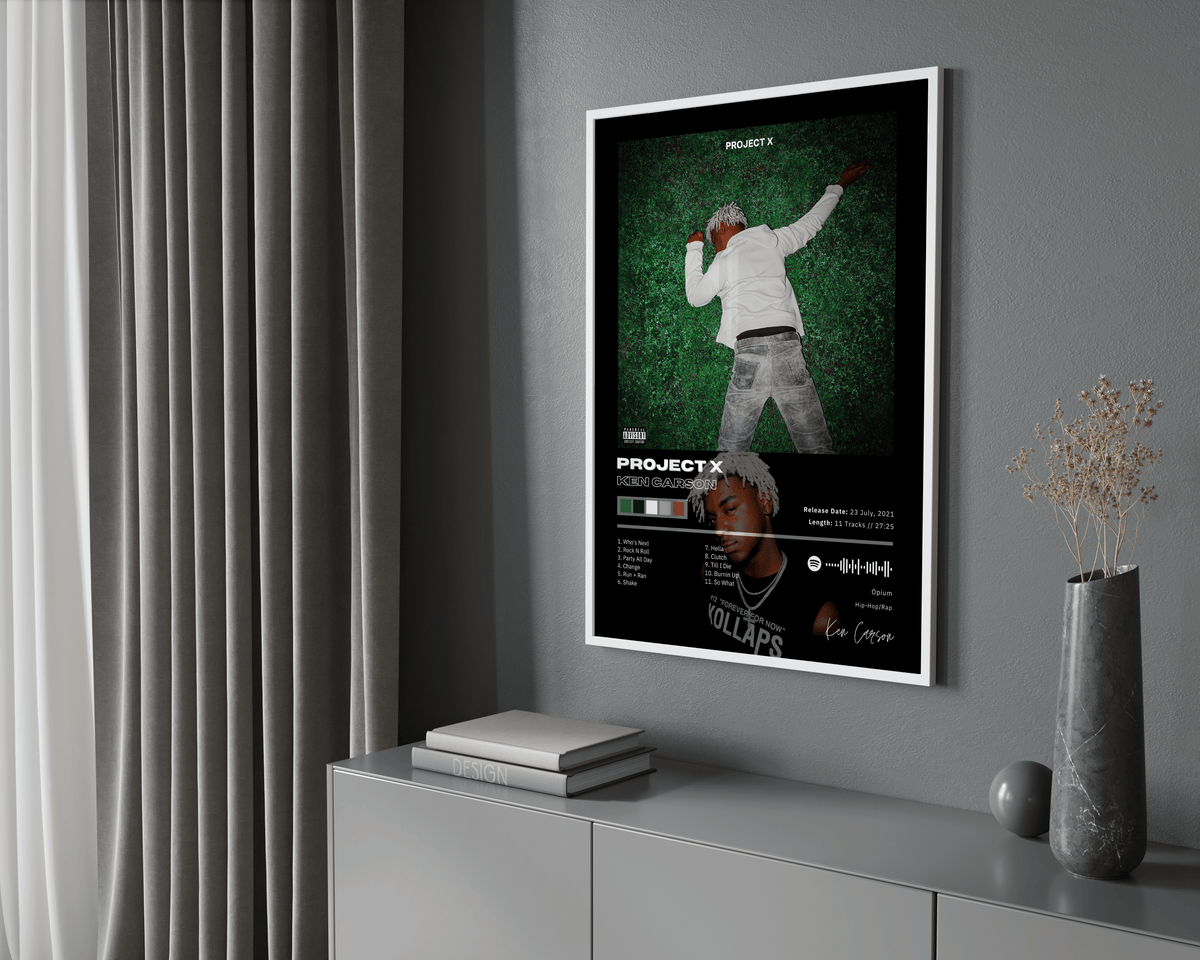Ken Carson 'Project X' Album Poster - Posters, Prints & Wall Art | HYPE Posters