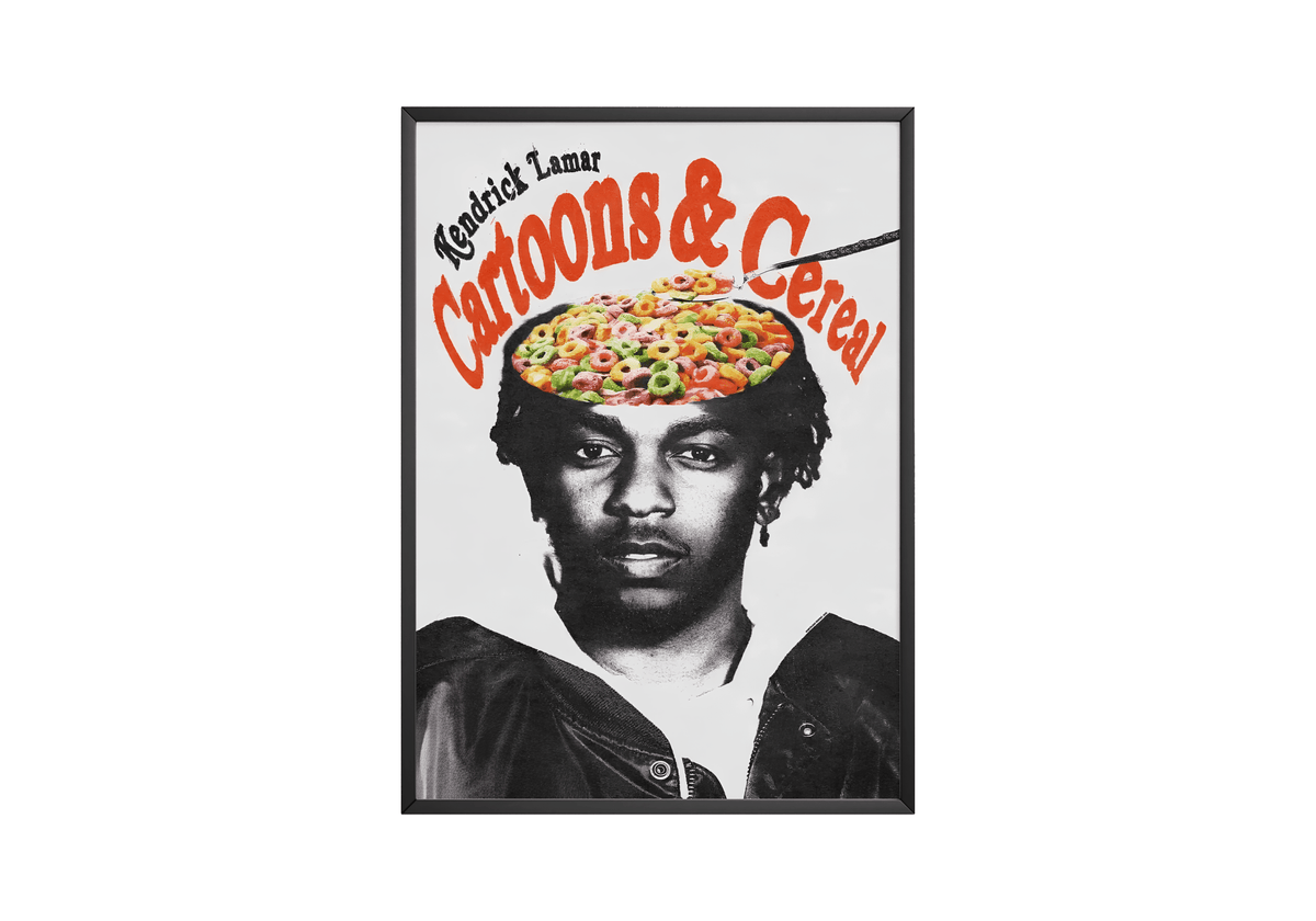 Kendrick Lamar - Cartoons & Cereal Poster - Posters, Prints & Wall Art | HYPE Posters