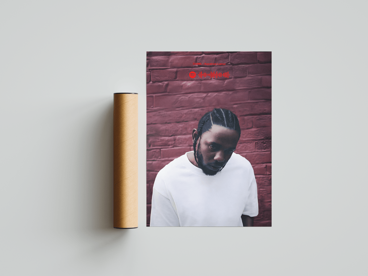 Kendrick Lamar 'DAMN' Spotify Poster - Posters, Prints & Wall Art | HYPE Posters