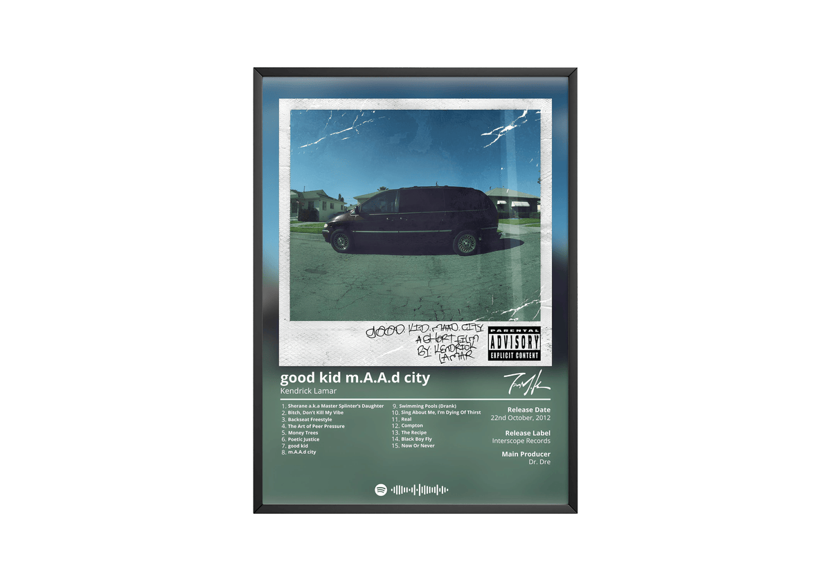 Kendrick Lamar - "Good Kid Maad City" Album Poster - Posters, Prints & Wall Art | HYPE Posters