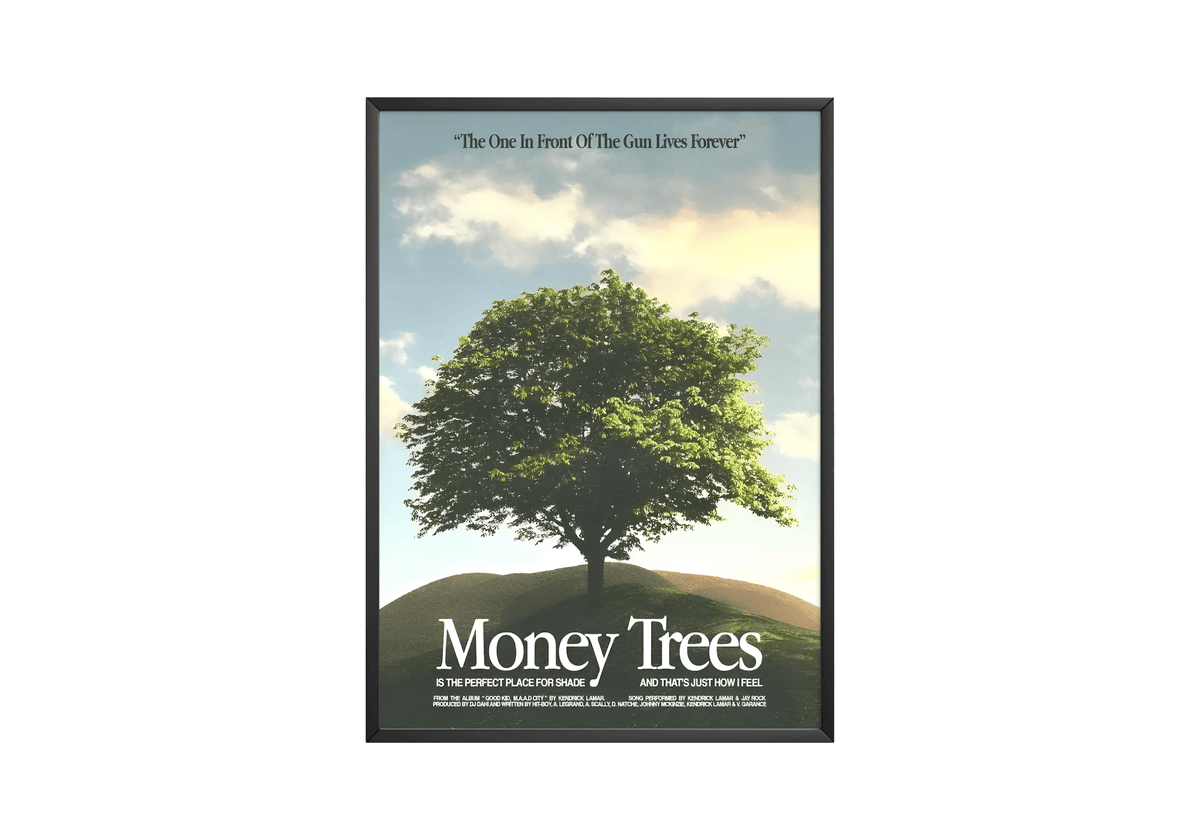 Kendrick Lamar 'Money Trees' Poster - Posters, Prints & Wall Art | HYPE Posters