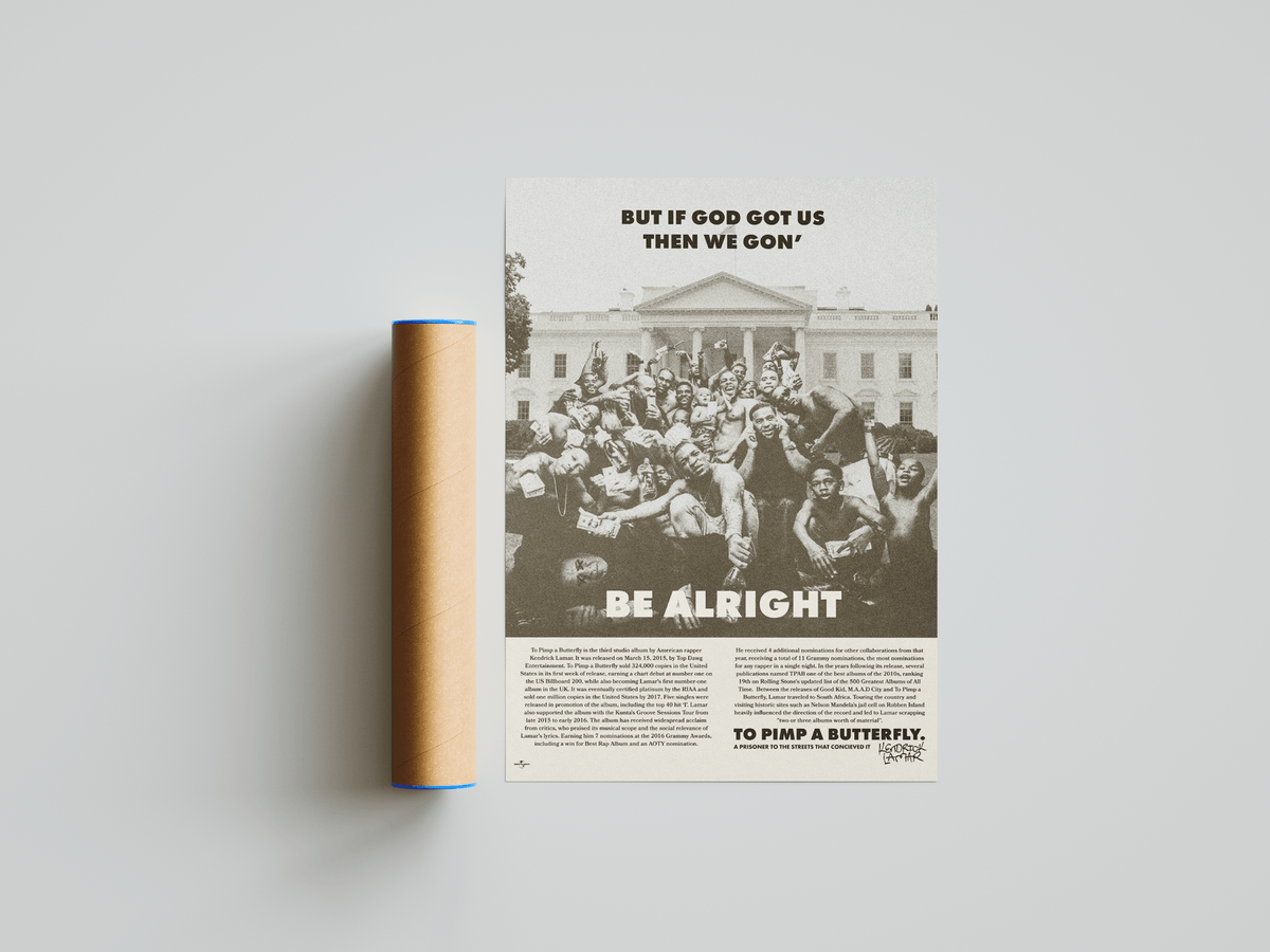 Kendrick Lamar 'We Gon Be Alright' Poster - Posters, Prints & Wall Art | HYPE Posters