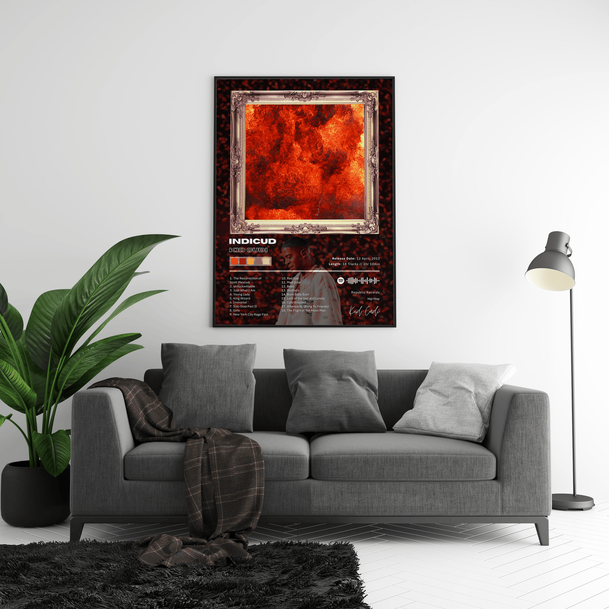 Kid Cudi 'Indicud' Album Poster - Posters, Prints & Wall Art | HYPE Posters