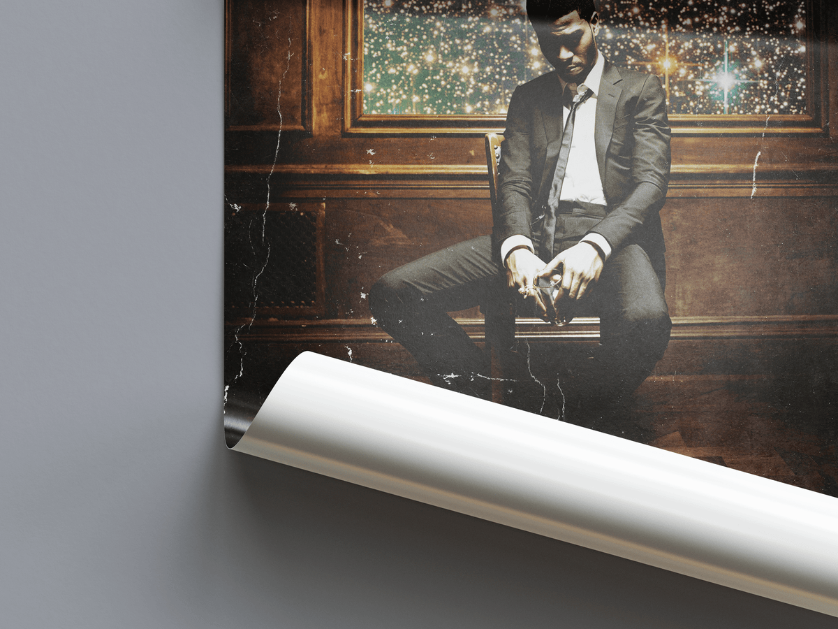 Kid Cudi 'Man On The Moon II: The Legend Of Mr. Rager' Spotify Poster - Posters, Prints & Wall Art | HYPE Posters