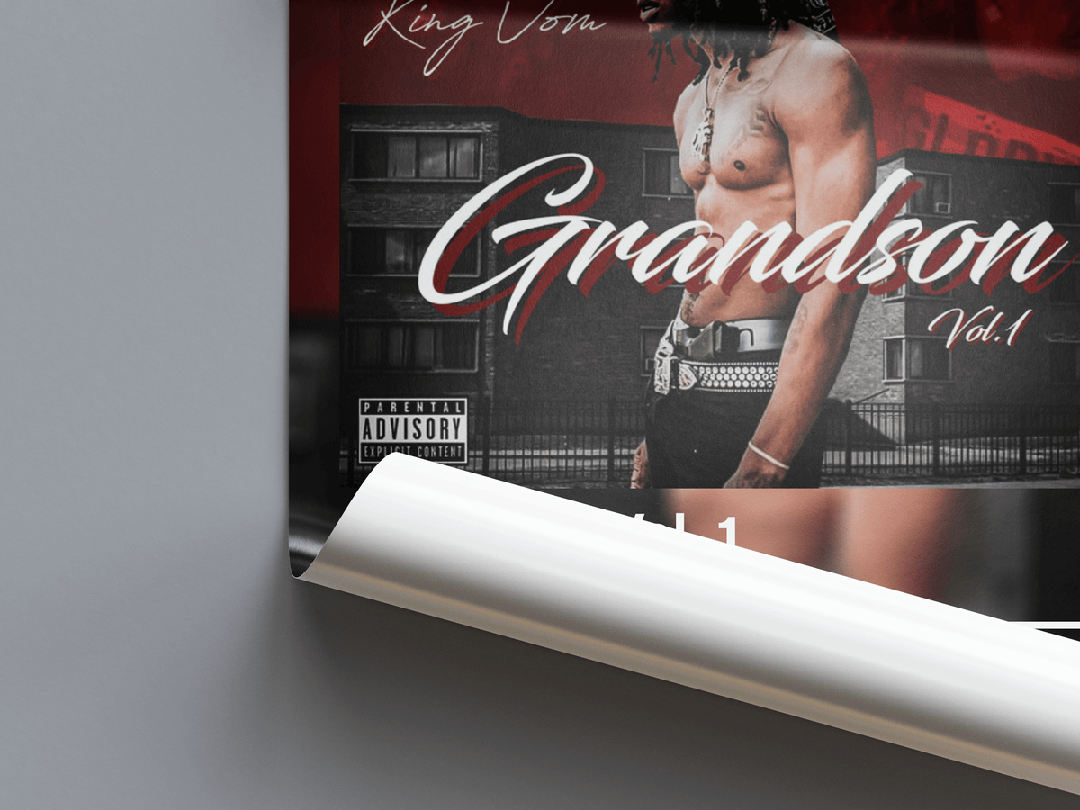 King Von 'Grandson Vol. 1' Album Poster - Posters, Prints & Wall Art | HYPE Posters