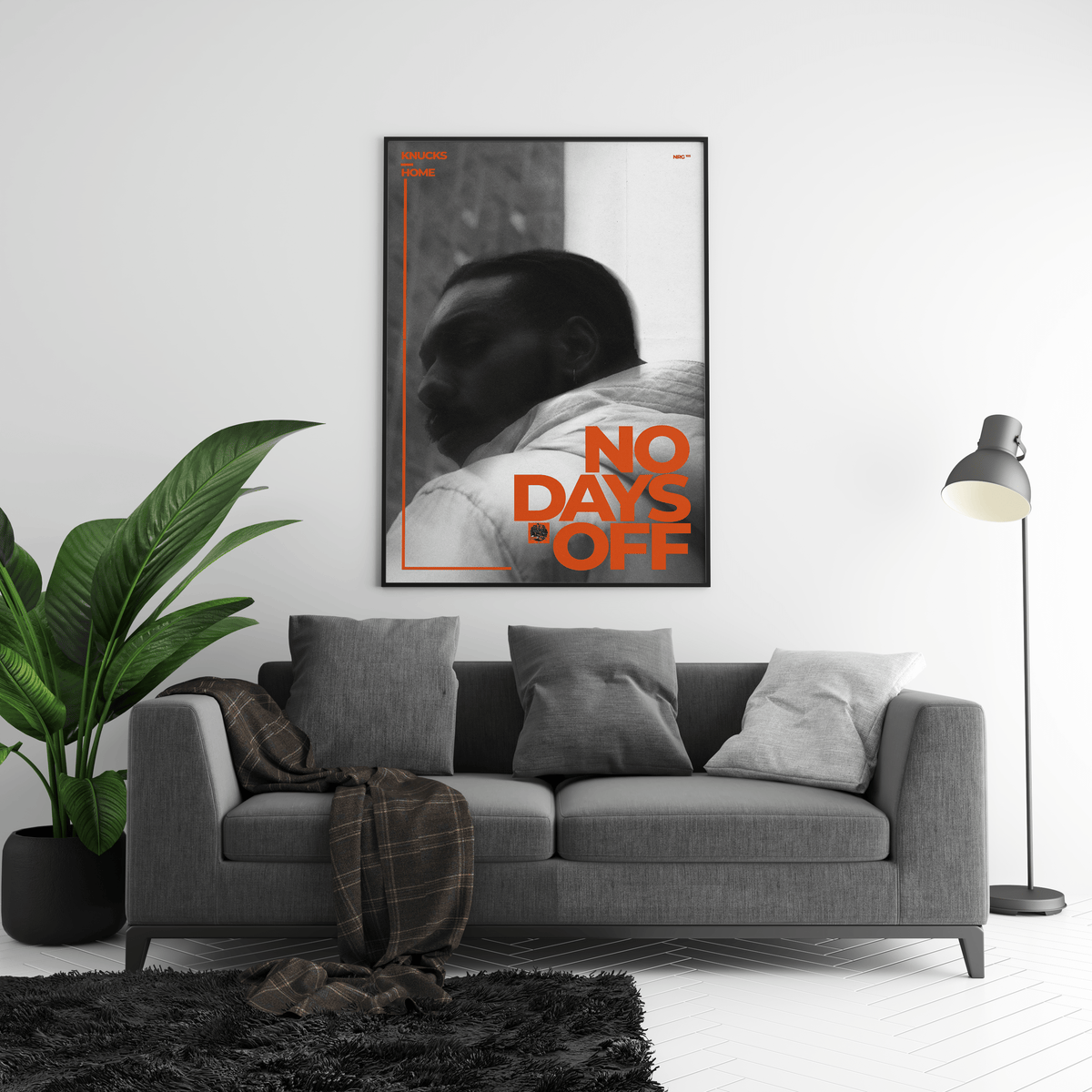 Knucks - No Days Off Poster - Posters, Prints & Wall Art | HYPE Posters