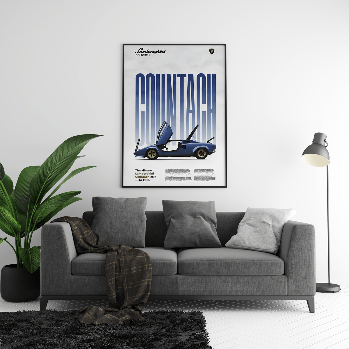 Lamborghini Countach Classic Series Poster - Posters, Prints & Wall Art | HYPE Posters