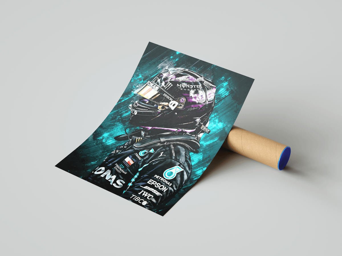 Lewis Hamilton Painting Poster - Posters, Prints & Wall Art | HYPE Posters