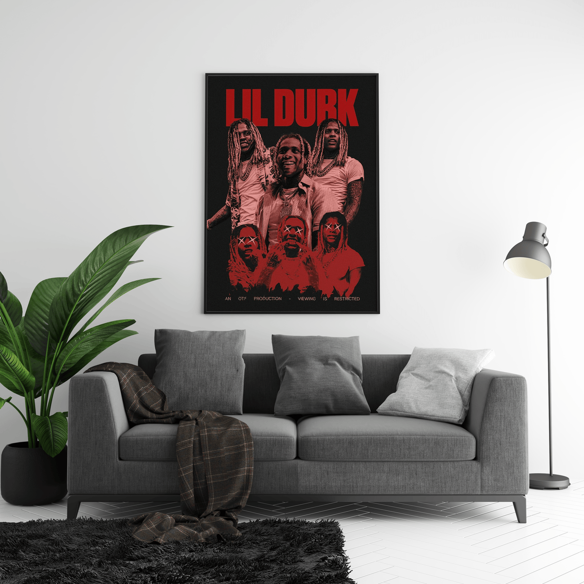 Lil Durk 'Restricted' Poster - Posters, Prints & Wall Art | HYPE Posters