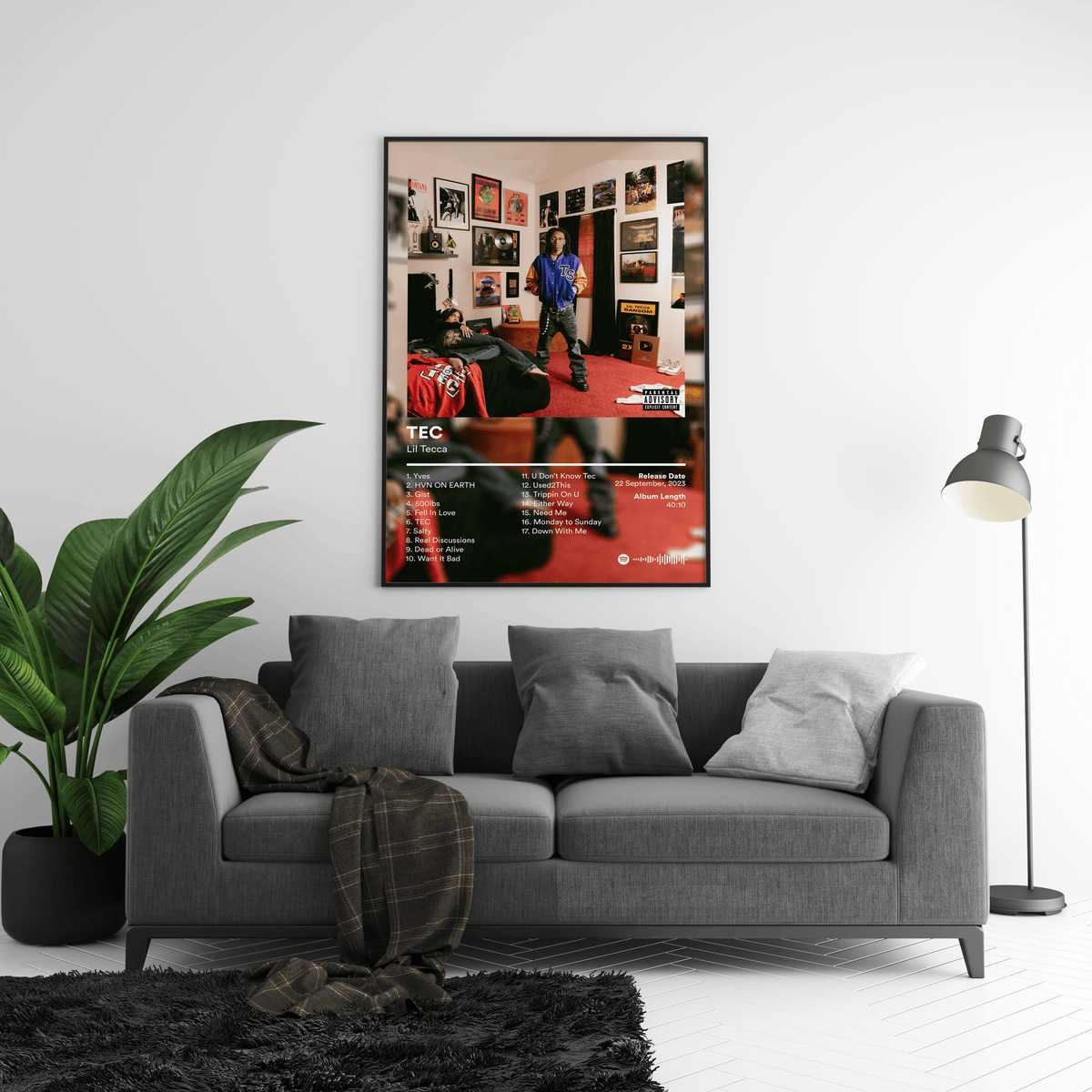 Lil Tecca 'TEC' Album Poster - Posters, Prints & Wall Art | HYPE Posters